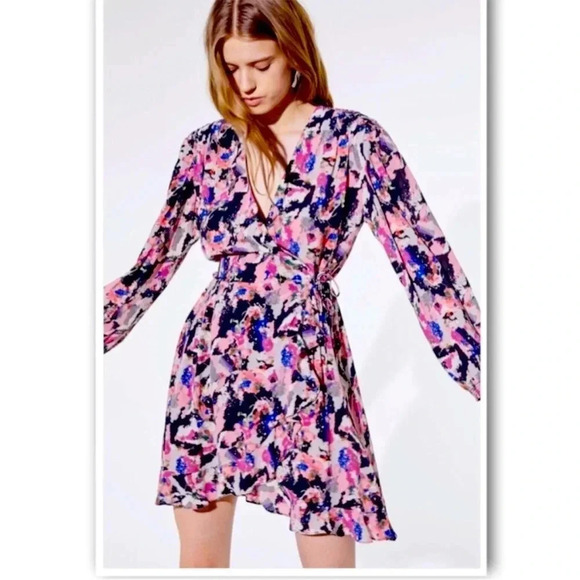 IRO Bloomy wrap mini dress - Picture 1 of 16
